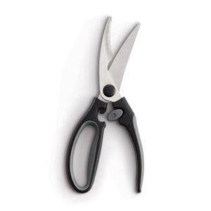 HIC Kitchen roasting poultry shears cutting a raw chicken