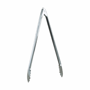 16-inch HIC stainless spring locking tong front view