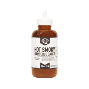 Lillie’s Q Hot Smoky Barbeque Sauce bottle