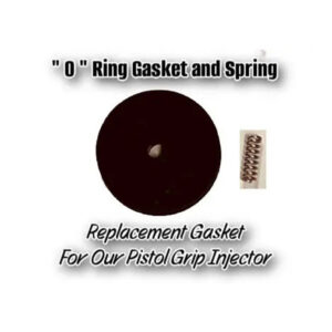 O-ring gasket and trigger spring for pistol-grip injector replacement