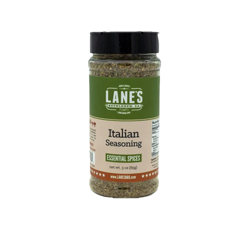 Lane’s BBQ Italian seasoning container