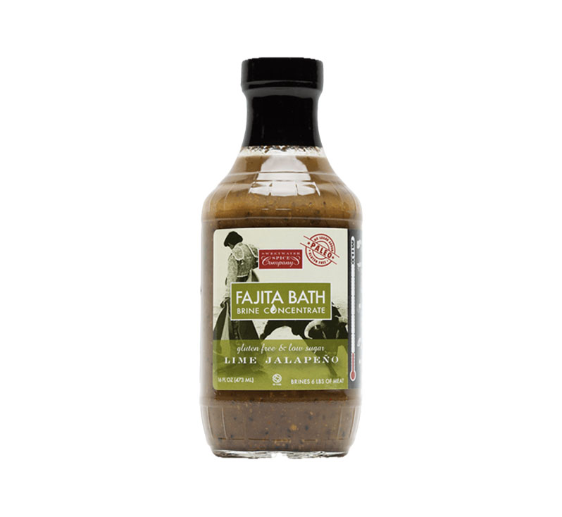 Sweetwater Spice Lime Jalapeño Fajita Bath Brine bottle
