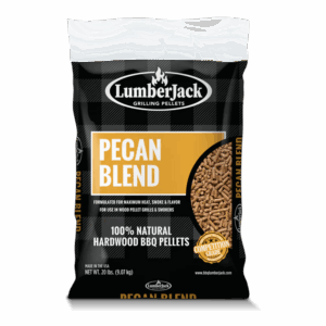 LumberJack Pecan Blend 20 lb hardwood BBQ pellets bag