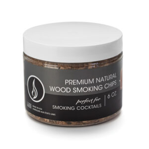 Jar of Outset kiln-dried mesquite wood smoking chips