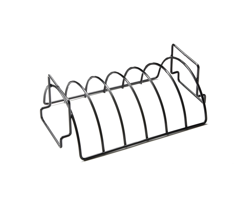 Non-stick reversible roast and rib rack front view