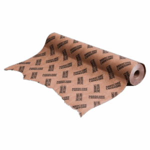 Peach Paper BBQ Butcher Paper Roll unrolled on surface