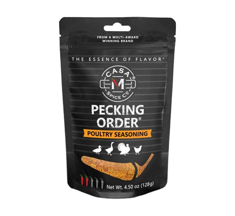 Pecking Order Poultry Seasoning refill bag by Casa M Spice Co for chicken and poultry