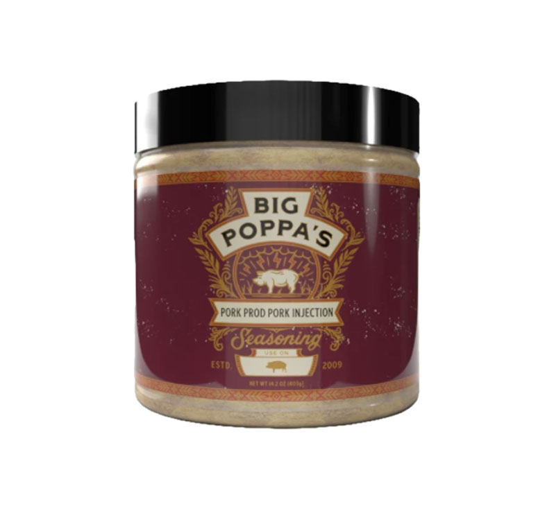 Big Poppa’s Pork Prod Pork Injection container