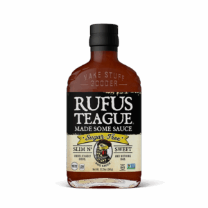 Bottle of Rufus Teague Slim N' Sweet Sugar Free BBQ Sauce
