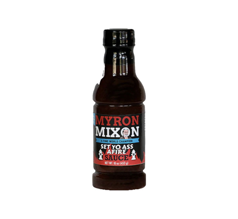 Myron Mixon Set Yo Ass A Fire BBQ Sauce bottle