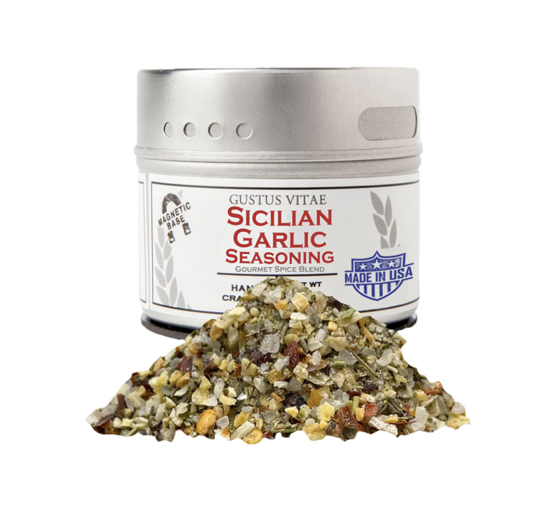 Bottle of Sicilian Garlic Seasoning
