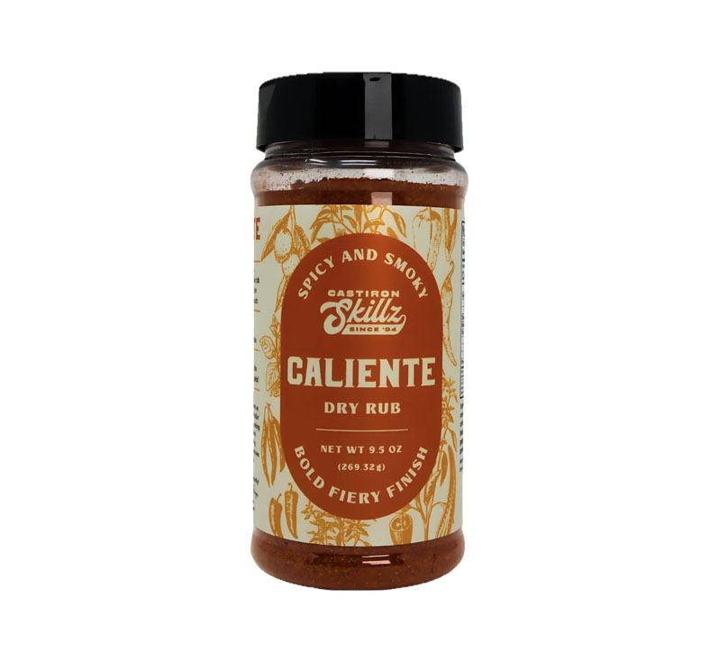 Castiron Skillz caliente dry rub seasoning bottle