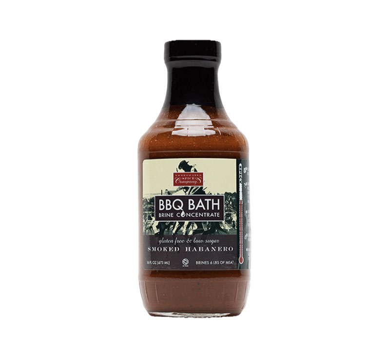Bottle of Sweetwater Spice Smoked Habanero BBQ Bath Brine