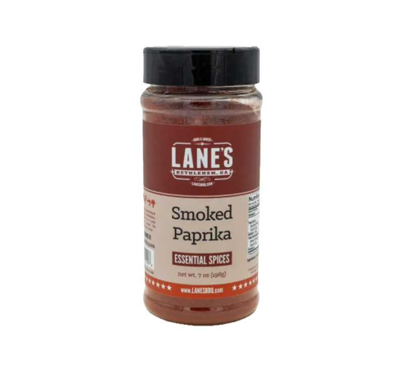 Lane’s BBQ smoked paprika seasoning container