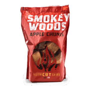 Smokey Wood Apple Chunk bag packaging with apple wood pieces