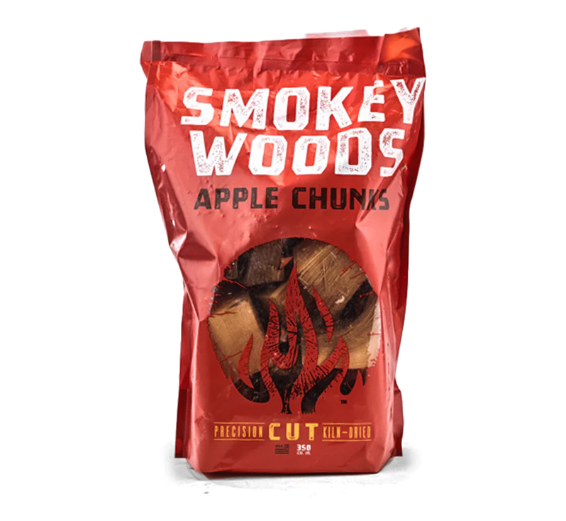 Smokey Wood Apple Chunk bag packaging with apple wood pieces