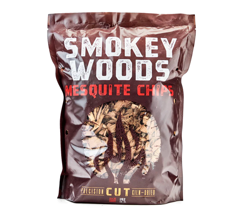 Smokey Wood Mesquite Chips packaging front bag
