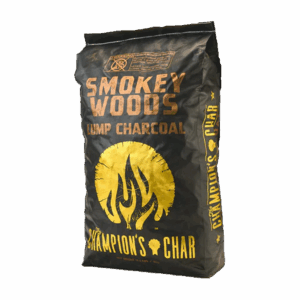 Bag of Smokey Wood Premium Lump Charcoal 8.8 lb for grilling and smoking