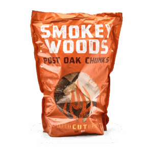 Smokey Wood Post Oak Chunks bag packaging
