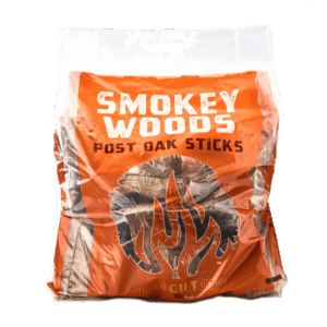 Bag of Smokey Woods Post Oak Sticks for grilling and smoking