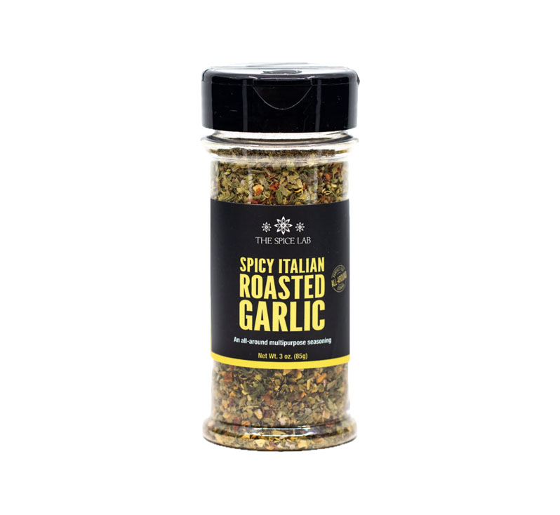 The Spice Lab Spicy Italian Roasted Garlic Seasoning bottle