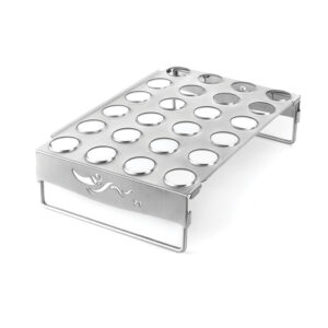 Stainless steel jalapeno roaster with circular openings