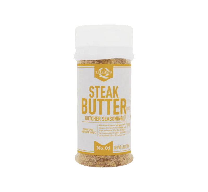 Lillie’s Q Steak Butter Seasoning 6.8 oz container