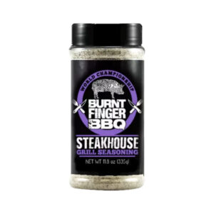 Burnt Finger BBQ Steakhouse Grill Seasoning bottle
