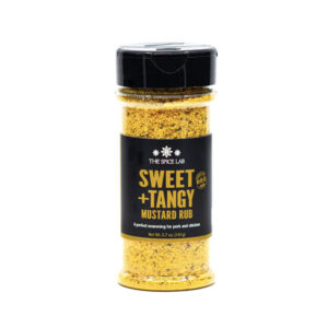 The Spice Lab Sweet and Tangy Mustard Rub seasoning bottle