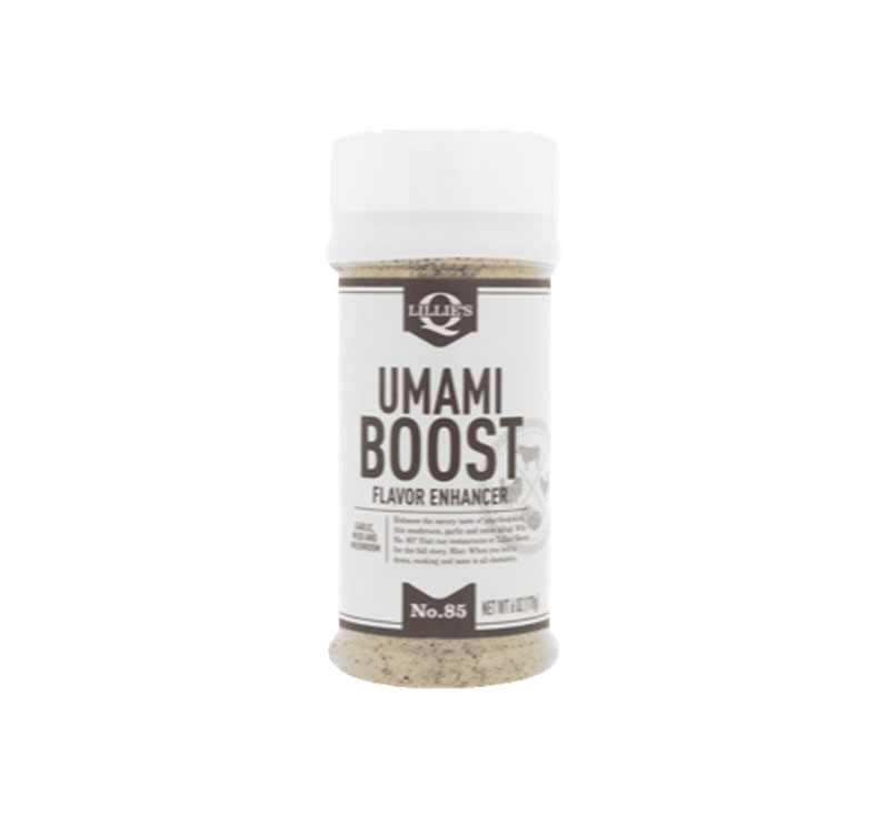 Lillie’s Q Umami Boost seasoning 6 oz container