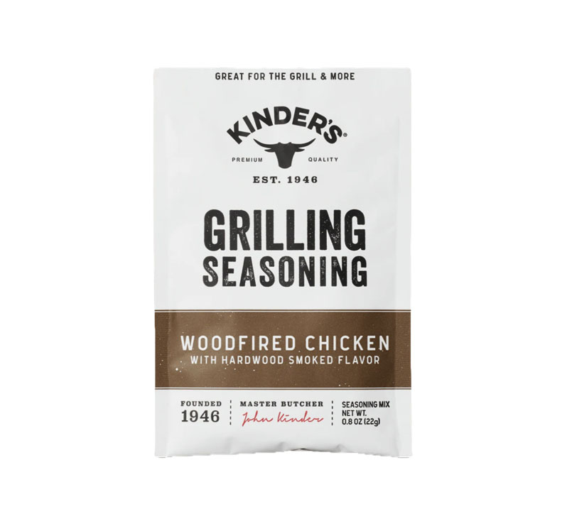 Bottle of Kinder’s Woodfired Chicken Grilling Seasoning