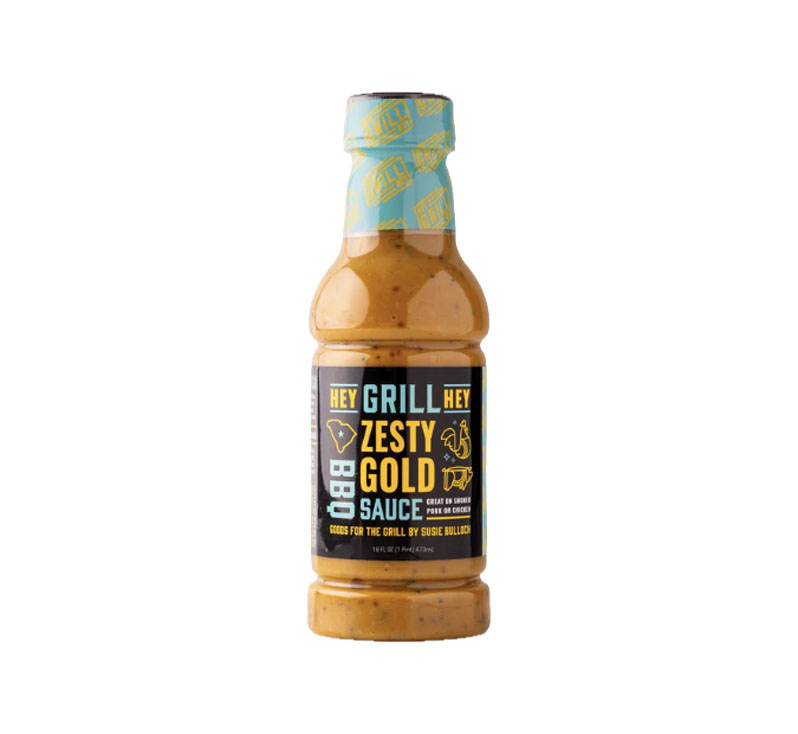 Hey Grill Hey Zesty Gold BBQ Sauce bottle
