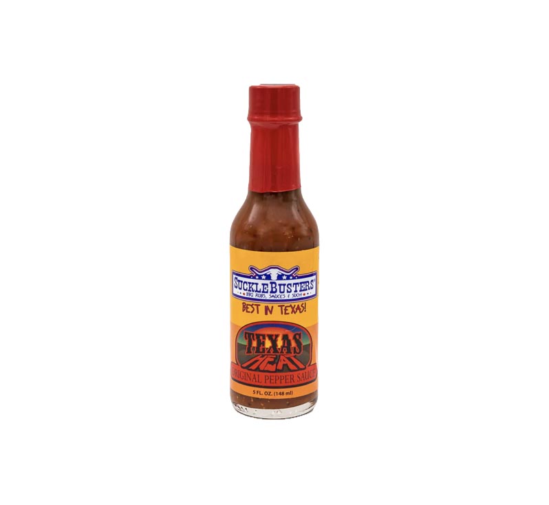 SuckleBusters Texas Heat Pepper Sauce Original, 5 oz bottle, medium heat