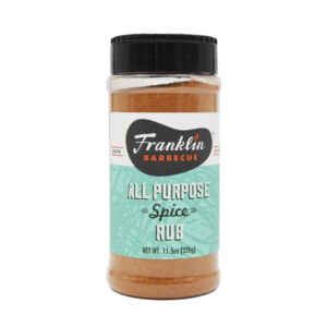 Franklin Barbecue All Purpose Spice Rub seasoning bottle