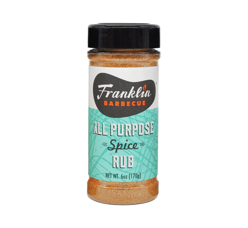 Franklin Barbecue All Purpose Spice Rub seasoning bottle