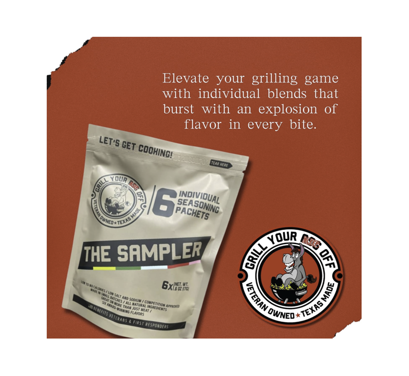 Grill Your Ass Off BBQ seasoning sampler set