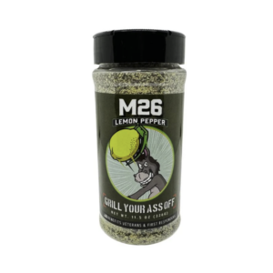 M26 lemon pepper seasoning spice bottle