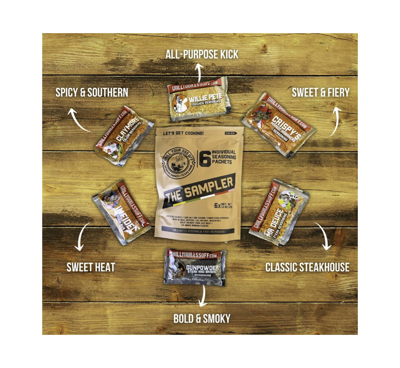 Grill Your Ass Off BBQ seasoning sampler set