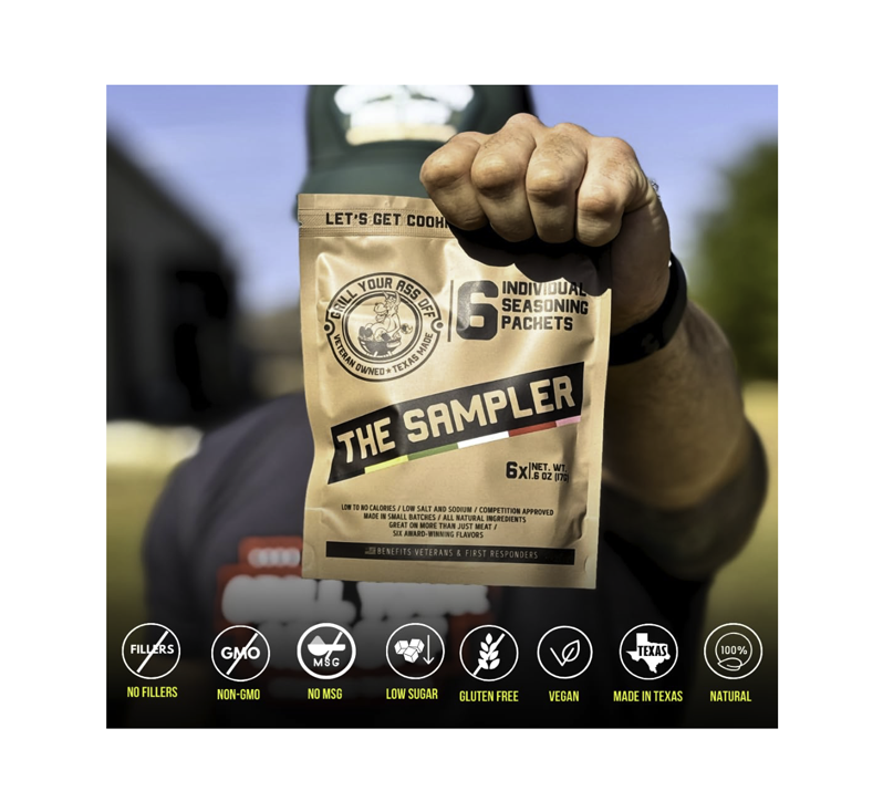 Grill Your Ass Off seasoning sampler variety pack